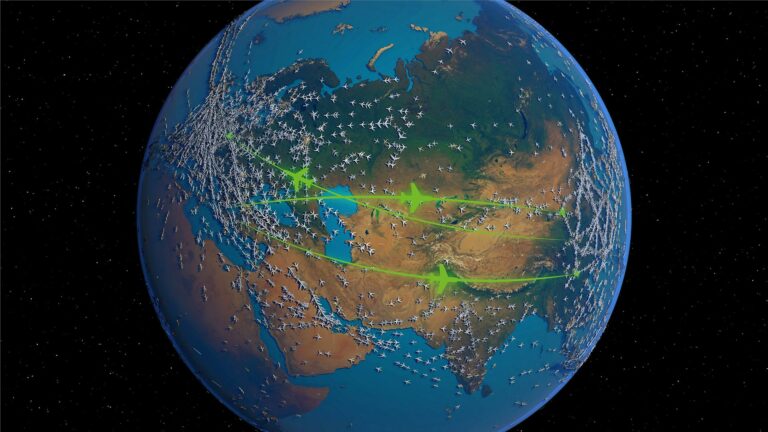 Optimised flight routes for climate-friendly air transport